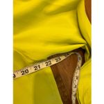 Tess Dress Vintage 100% silk neon yellow button down blouse 16 Photo 6