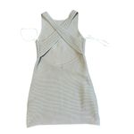 Abercrombie & Fitch  scuba cross back elevated mini dress Tan Size Small Petite Photo 6