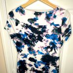 Ivanka Trump  Abstract Print Knit Short Sleeve Dress Multicolor Size Medium Photo 5