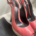 Fendi Platform Peep Toe High Heels Pink/White Made in Italy Women’s shoe size 36 Photo 3
