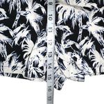Diane Von Furstenberg  Edria Palm Print Silk Blend Black And White Shorts 4 Photo 6
