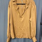 frame denim FRAME Ruffle-collar Silk Blouse In Camel
$448 retail size XL (b24) Photo 7