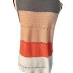 Multicolored Knitted Vest Size M Orange Size M Photo 6