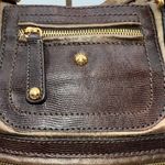 Tod's Tod’s Luna Large Handbag in Nylon‎ and Leather Bronze with Green bottom Photo 3