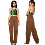 Motel Rocks Denim Parallel Jeans Rich Brown Size XXS Photo 1