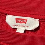 Levi's  retro women's size large red white classic crewneck sweatshirt longsleeve Photo 3
