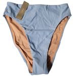 J.Crew NWT Hight Rise Bikini Bottom Vacation Summer Beach Pastel Blue Size XS Photo 0