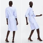 ZARA denim blue Dress With Belt Photo 3