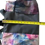 Athleta gym overnight bag duffle travel medium black and pink and purple Photo 6