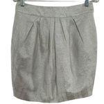 Anthropologie NWT Mignon Doo  Metallic high waisted skirt cream & silver size 4 Photo 0