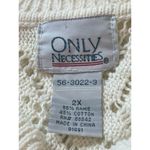 VTG Only Necessities Cream Open Knit Short Sleeve V Photo 5