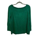 Gibson Emerald Green Off Shoulder Blouse Photo 1