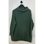 Free People  Ottoman Slouchy Tunic Sweater Dress in Aged Pine Size Large Photo 6