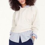 J.Crew University Terry Crop Crewneck Anti Social Moms Club Sweatshirt Small Photo 10