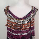 East 5th  Colorful Cowl Neck Top Size Petite XL Multi-Color Sleeveless Blouse Photo 1