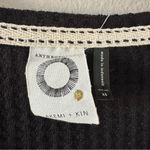 Anthropologie  Akemi + Kin Black Waffle Knit Twist Knot Shirt Photo 2