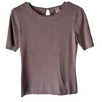 Sweater Vintage 90s Small Purple Silk Floral Embroidered Beaded Knit Top Fairy Photo 0