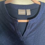 Chico's ‎ Navy Textured Sleeveless Dress | 0 Photo 2