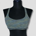 Lululemon Free to Be Bra Wild Sports Padded Strappy Blue Yellow XS Photo 0