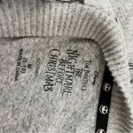 Tim Burton The Nightmare Before Christmas Crew Neck Tunic Sweater Size Medium Gray Photo 2