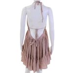 Storia  Women's Mini Dress Babydoll Swing Blush Ruffled Empire Waist Feminine S Photo 11