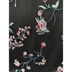 Showpo Sheer Tulle Floral Embroidered‎ Dress Ruffle Sleeves Party Black 4 Photo 8