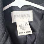 Hugo Buscati  Milano Classic Double-Breasted Black Women's Blazer 100% Wool Photo 3