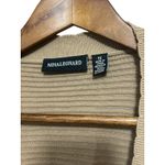 Nina Leonard  1X Beige Knit Short Sleeve‎ Open Front Cardigan Sweater Photo 2