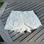 Universal Threads Highest‎ Rise White Vintage Stretch Denim Shorts size 8 Photo 4