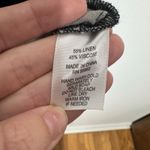 For Cynthia Shirt Dress Womens M Linen Blend Shift Black Gray White Lagenlook Photo 8