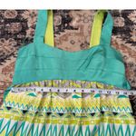 Donna Morgan Vintage Silk Womens Size 6 Geometric Floral Print Midi Dress Photo 5