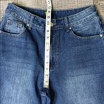 Stylish Blue Wide Leg Women's Jeans Size M Photo 4