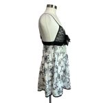 Victoria's Secret Vintage Victoria Secret Gold Lace Babydoll Floral Mini Sheer Slip Dress Sz M Photo 1