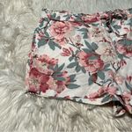 Loft Linen Shorts White Pink Turquoise Floral XL Photo 1