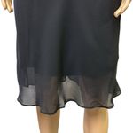 Jump  Apparel Black Semi Formal Lined Spaghetti Strap Vtg Midi Dress Juniors 9 Photo 6