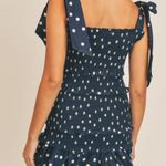 Smocked Polka Dot Mini Dress Multi Size XXS Photo 1