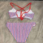 Xhilaration ๐น4 for $30 Striped Bikini, Medium Top/Small Bottom Photo 1