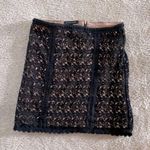 Kendall + Kylie Black Crochet Mini Skirt Photo 1