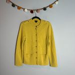 Talbots  Merino Wool yellow gold cardigan sweater Photo 1