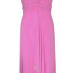 Vintage 90s Y2K Pink Whimsical Beaded Sequin Flower Prom Dress XL Fairycore Glam Photo 0