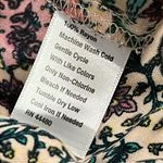 Wonderly  plus size Spanish Villa border print floral pants slit on side of legs Photo 8