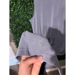 Athleta  Womens Seasoft Tank Midi Dress Size Medium Steel Blue Stretch Drawstring Photo 3