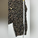 ANDREA MARE Womens Maxi Dress Sz M Black/Gold Floral 4 Pockets Black Size M Photo 9