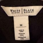 White House | Black Market  Black Lace Bomber Jacket Women's Medium Glam Dainty Y2K Photo 4