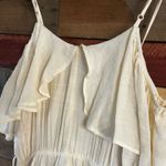 HYFVE  Cream Ruffle‎ Cold Shoulder Dress Size Large Photo 6