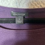 Ann Taylor  Dress Womens M Purple Crew‎ Neck Pullover Long Bell Sleeve Dress Photo 2