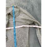 August Silk  Grey Long Sleeve Ruffled Neckline &‎ Cuffs Pullover Sweater Petite M Photo 8