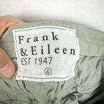Frank & Eileen Frank Eileen Wicklow Crop Chino Pants Size 4 Cotton Linen Flax Sage Green Photo 4