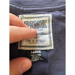 Victoria's Secret PINK New York Yankees Short Sleeve T Shirt Size Large Preppy Blue Photo 4