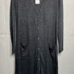 Splendid NEW  Gray Button Down Maxi Cardigan Size Small Ashbourne Photo 0